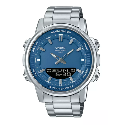 CASIO Stainless Steel Band Analog Digital